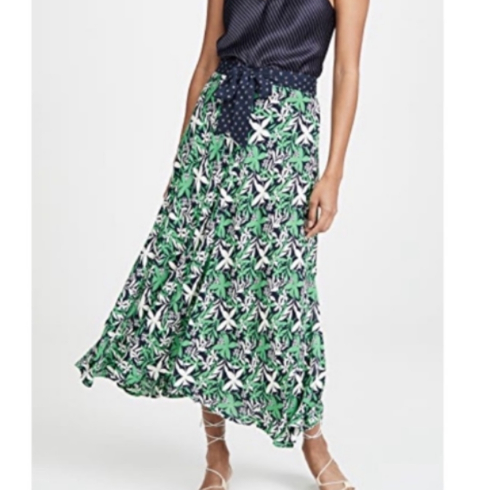 Velvet by Graham and Spencer x Anthropologie Floral Skirt